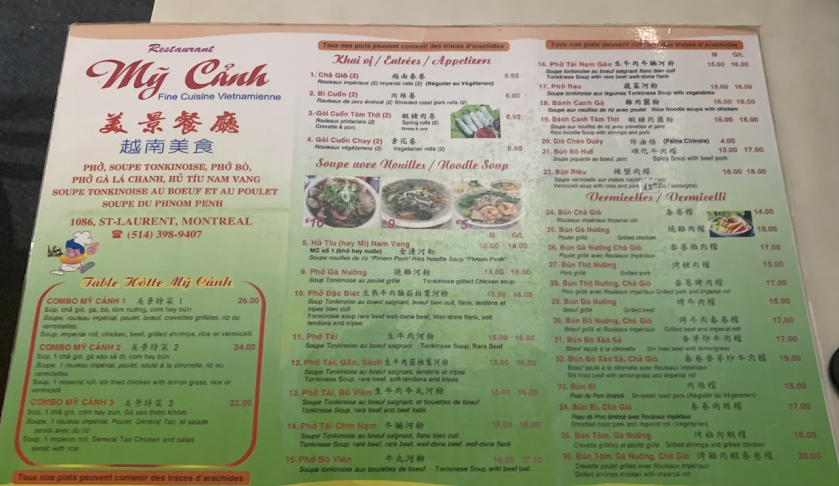 Mỹ Cảnh Menu - Image 2